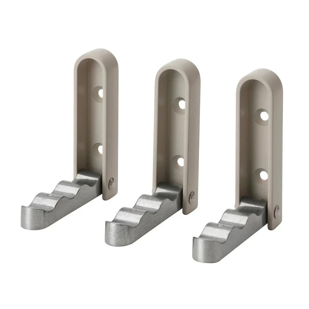 IKEA KLYKET Folding Hook pack of 3 Wall Mounted Aluminum NEW in box